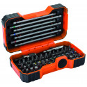 Värvikoodidega otsakute kmpl 1/4" 54 osa 2 magnethoidikuga PH,PH2G,PZ,SL,Hex,TORX,TORX TR,R 25mm 45t