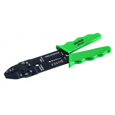 Crimping pliers 220mm for non insulated faston type terminals. Cutting M2.6-M5.0. Stripping 0.75-6.0