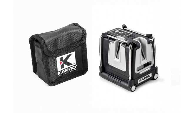Kapro 873G cross-line laser with 3 green beams and foldable legs