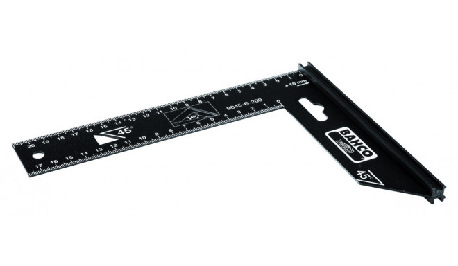 Bahco Nurgik 300mm combination square – accurate 45° and 90° marking, punched steel, phosphate finis