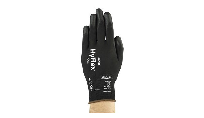 Safety gloves Ansell HyFlex® 48-101, size 9. Retail pack