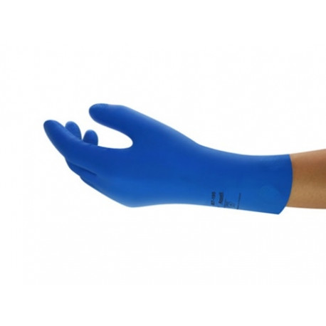 Latex chemical gloves Ansell AlphaTec 87-195, size 10 (12pcs)