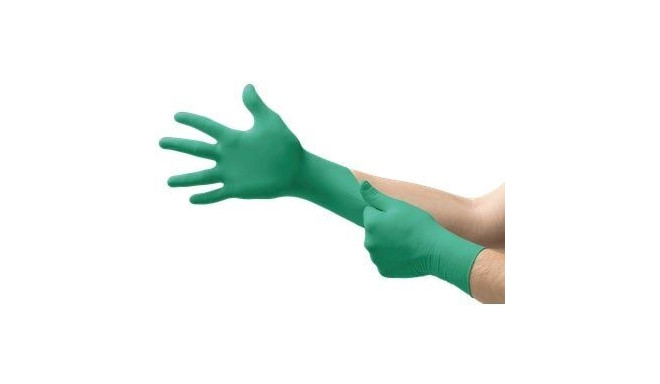 Disposable nitrile gloves Ansell TouchNTuff 92-600, 100 pcs, 0,12mm thick, size S (6,5-7), smooth pa