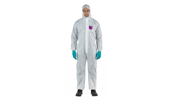 Disposable coverall Type 5/6 Ansell Alphatec 1500, white, size M