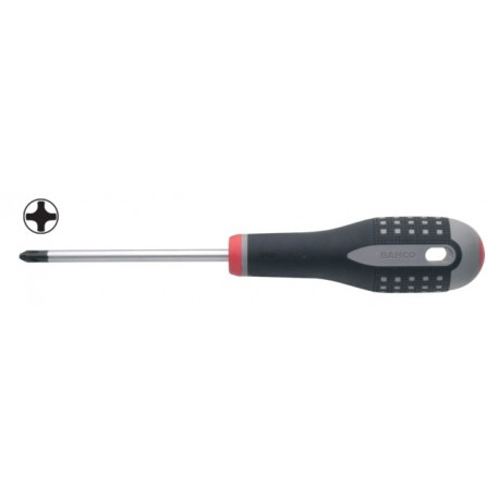 Bahco ERGO™ Phillips screwdriver PH0x60mm – black oxide tip, ergonomic rubber grip, alloy steel blad