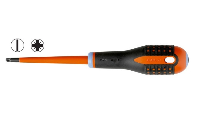 Insulated screwdriver ERGO™ SLIM Combi SL5/PZ1x80mm 1000V VDE