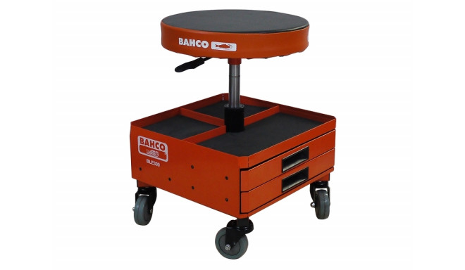Bahco pneumaatiline reguleeritava kõrgusega töökoja tool BLE300 – pehme iste, 435–555 mm, 3 sahtlit,