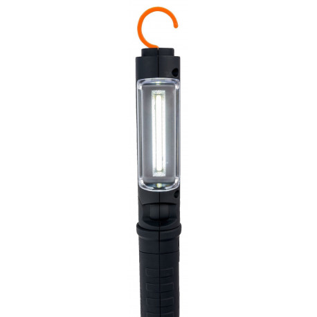 Aluminium flex lamp 180-220 Lumens with magnet 1 COB+1 SMD LED mini USB charger