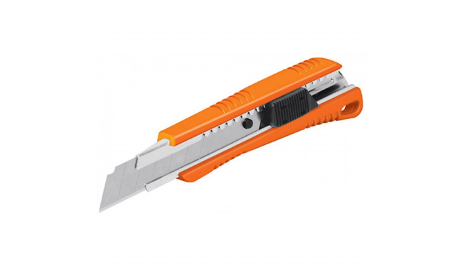 Retractable knife plastic CUT-6 with 3pcs 18mm blades Truper®