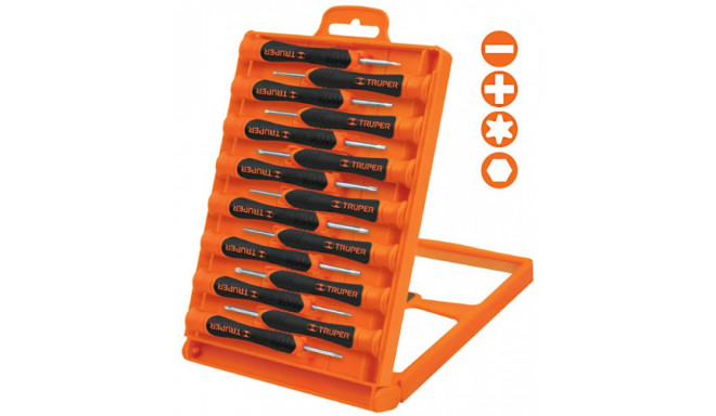 Precision screwdriver set 15 pcs (28mm blades) Truper®