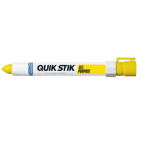 Markal Quik Stik paintstik solid paint marker – 17mm tip, yellow, fast-drying, weather- and UV-resis