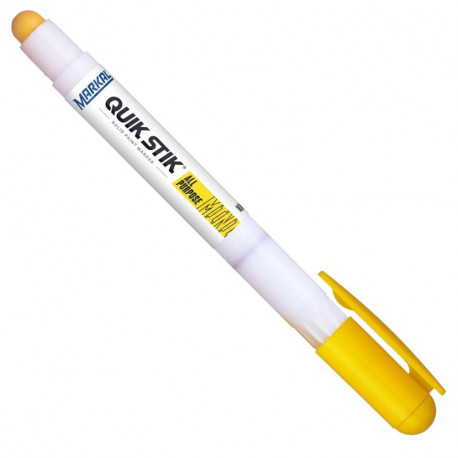 Markal Quik Stik paintstik mini 6mm solid paint marker – yellow, twist-up plastic holder, weather an