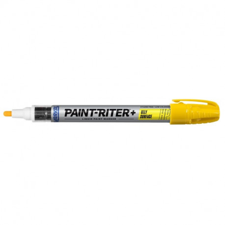 Markal Pro-Line HP paint marker – 3 mm medium bullet tip, yellow, valve-action liquid paint, metal b