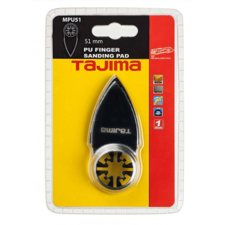Multitool PU finger sanding pad 51mm. For wood and paint