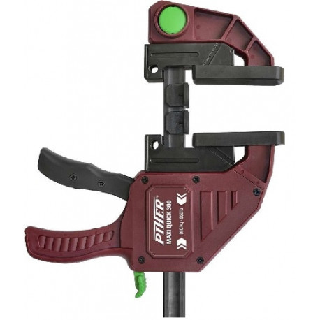 Piher Maxi Quick 300 ühekäe pitskruvi – 300 kg survejõud, 15 cm, nailonfiibrist lõuad, karastatud te