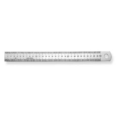 SCALA stainless steel ruler – 300x30x1.0mm, model 498, corrosion resistant precision tool