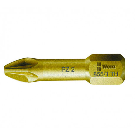 Wera 855/1 TH torsioonotsak – PZ 2, 25 mm, 1/4" kuuskant, eriti kõva teras (10tk)