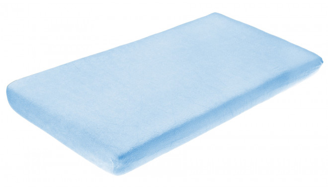 Frotte bed sheet waterproof with elastic band blue