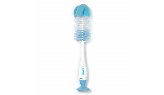 Brush with suction self supporting, blue