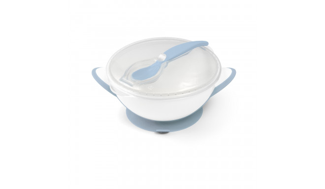 Baby suction bowl with spoon, blue, 1063/05