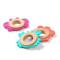 Wooden & silicone teether CRAB 1075/02