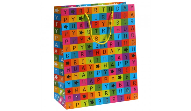 Gift bag BIRTHDAY 33x45.7x10.2 cm, Birthday