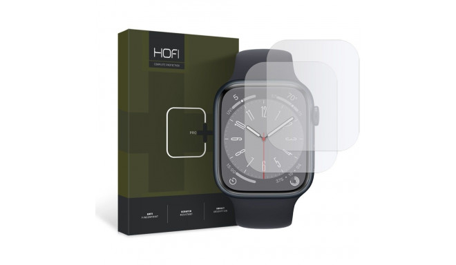 FOLIA HYDROŻELOWA HOFI HYDROFLEX PRO+ 2-PACK APPLE WATCH 4 / 5 / 6 / 7 / 8 / 9 / SE (44 / 45 MM) CLE