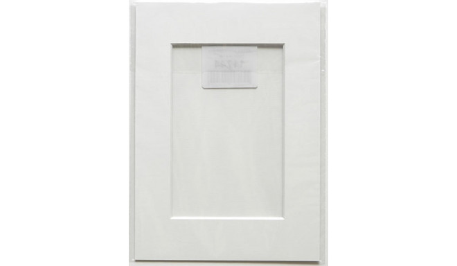 Paspartuu 10x15 (sisemõõt 6x8) extra valge, valge siseäär