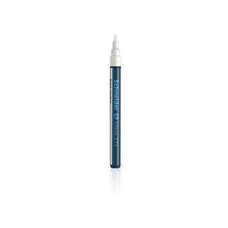 Marker Schneider Paint 271 1-2mm, valge, permanentne