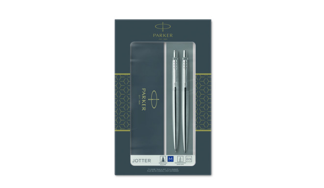 Kinkekomplekt Parker Jotter Stainless Steel CT,pastapliiats+meh.pliiats