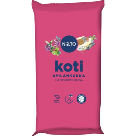 Üldpuhastuslapid niisutatud KIILTO KODU 36tk/pk