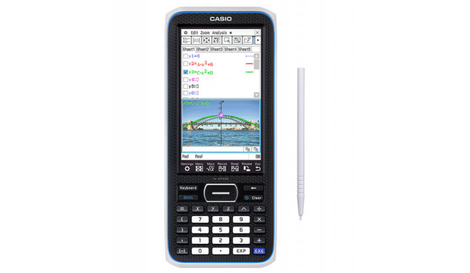 Graafikakalkulaator Casio fx-CP400 Classpad II, Touchscreen,CAS, 3D-graaafika, USB-ühendus (C-Lab/ar