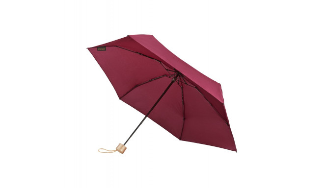 Vihmavari Wenger Compact Travel Umbrella Red - punane, avatud varju diameeter 89cm, kokkupandult 18c