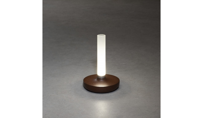 Lauavalgusti-vaas KONSTSMIDE Biarritz LED juhtmevaba, H-20.5cm, 2,5W, aku, 1800/2700/4000 K, alusega