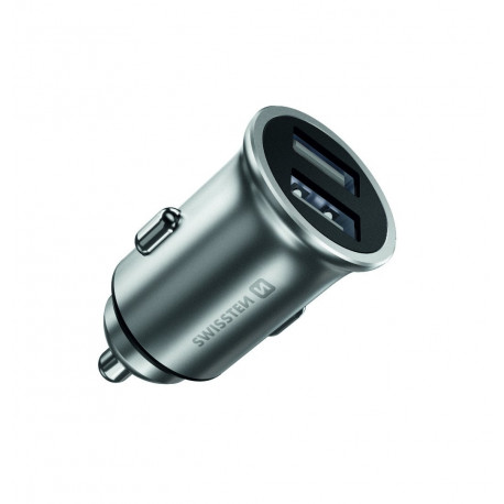 Swissten Metal Premium Car charger 2 x USB / 4.8A