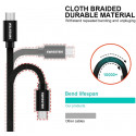 Swissten kaabel USB - microUSB Textile Quick Charge Universal Data&Charging 1,2m