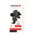 Swissten W2-AV5 Air Vent Car Holder With 15W Wireless Charging + Micro USB Cable 1.2m