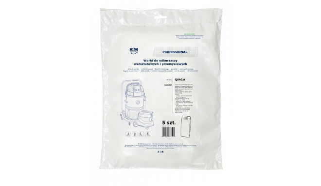 K&M KM-Q040.A Bags for vacuum cleaner KARCHER 6.904-210 / NT35 5 pcs.