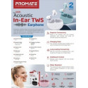 PROMATE Lush TWS Bluetooth Stereo Headset