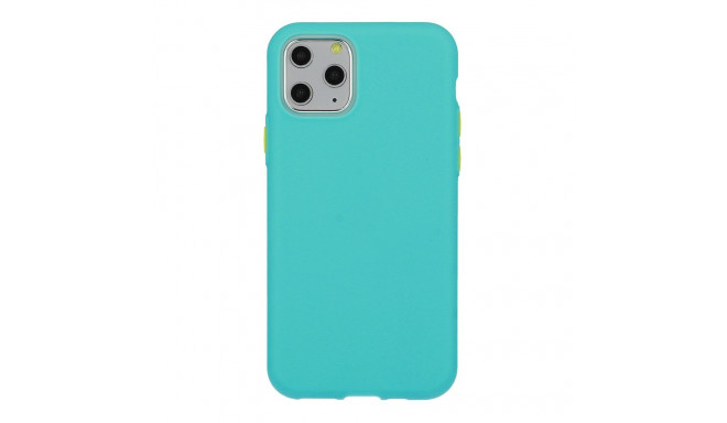 Mocco Soft Cream Silicone Back Case for Apple iPhone 12 Pro Max Green