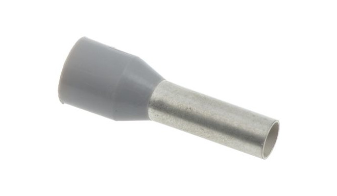 Juhtmehülss 4,0mm², isoleeritud, hall, L=9,0mm