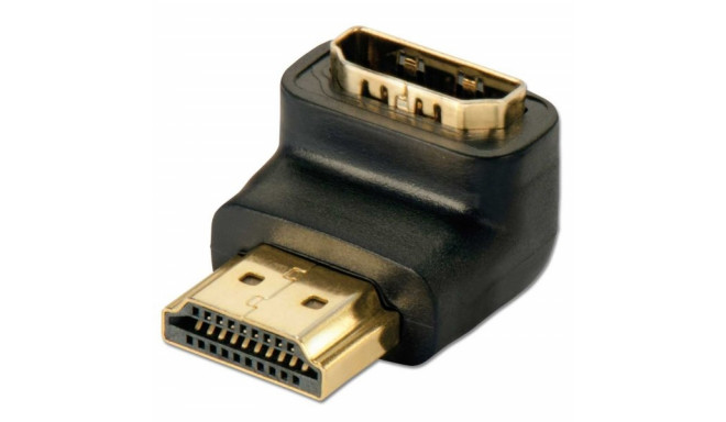 Adapter HDMI (F) - (M) 90° paremale nurgaga, alla