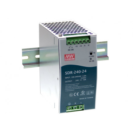 Toiteplokk DIN-liistule 240W 48V 5A