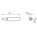 Kolviots XNT B lapik 2,4x0,8mm