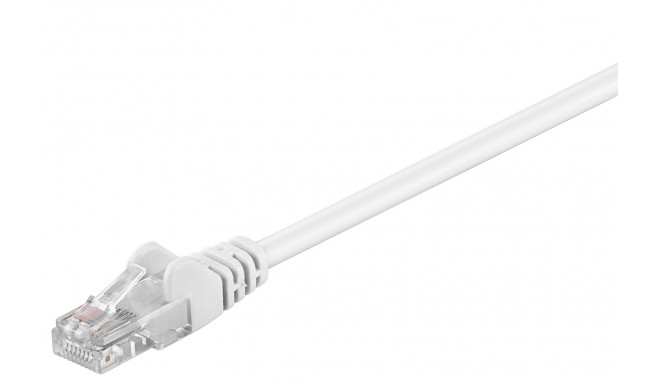 Võrgukaabel Cat5e UTP 0.25m, valge, CCA