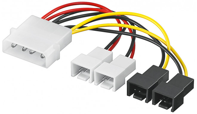 4 pin > 2x 3 pin 12V + 2x 3 pin 5V cable