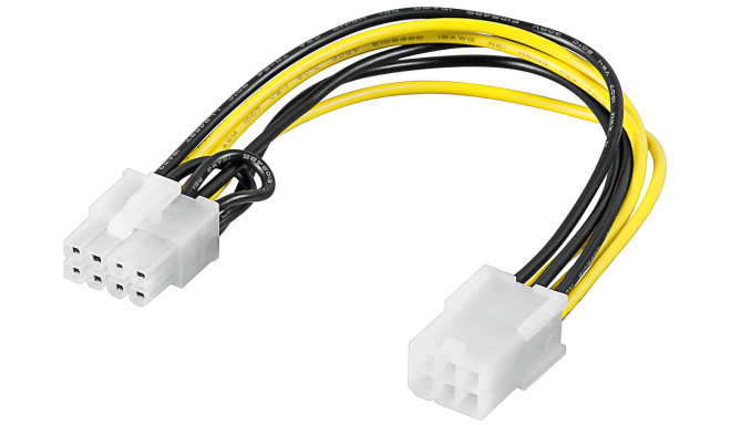 PCI Express 6 pin > PCI Express 8 pin cable, 21cm