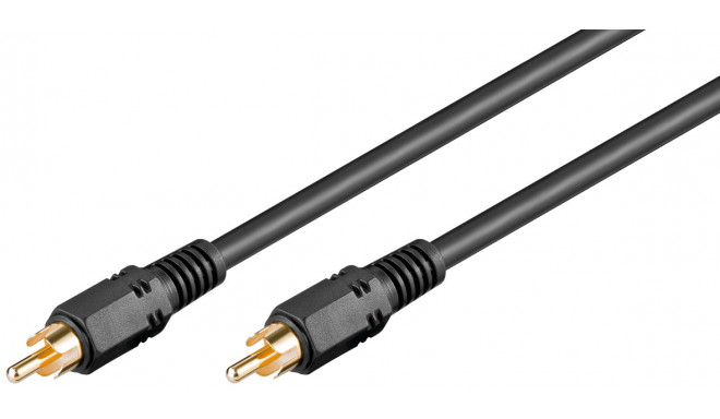 RCA kaabel 10.0m, kullatud, 75 ohm