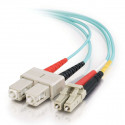 FO jätkukaabel multimode LC-SC duplex OM3 (50/125) 0.5m