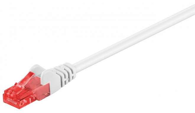 Võrgukaabel Cat6 UTP 7.5m, valge, CCA